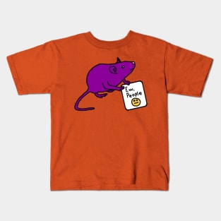 Rat Says Ew People Kids T-Shirt